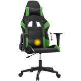  igraća stolica crno-zelena od umjetne kože | shoptok.hr