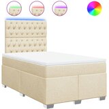  Krevet box spring s madracem krem 120 x 190 cm od tkanine | shoptok.hr