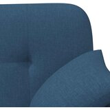  Ljubavni kauč s gumbima Plava 120 x 65 x 79 cm Tkanina | Eponuda.com