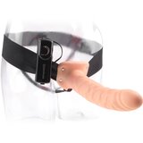 Pipedream Fetish Fantasy 8" Vibrating Hollow Strap-On Flesh cene