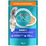 Purina ONE Senior 7+ - Piščanec & zeleni fižol (52 x 85 g) Cene