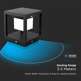  LED solarno svetlo sa senzorom LED/2W/5,5V 3000K IP65 2600 mAh crno | Eponuda.com