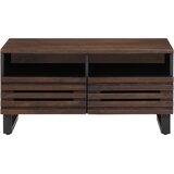  Stolić za kavu smeđe-crni 80x55x40 cm od masivnog drva manga | shoptok.hr