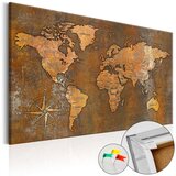  Slika na plutenoj podlozi - Rusty World [Cork Map] 90x60 | shoptok.hr