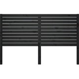  Uzglavlje za krevet crno 166 x 4 x 100 cm od masivne borovine | shoptok.hr