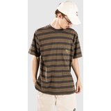 Rhythm Vintage Stripe T-shirt olive Cene