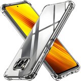 Techsuit Silikonski ovitek z ojačanimi robovi za Xiaomi Poco X3/Poco X3 NFC/Poco X3 Pro - Prozorna | Shoptok.si