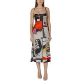 Desigual Dolge obleke VEST_NEWSPAPER COLLAGE_LACROIX 25SWVK40 Rdeča | Shoptok.si