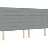  Podesivi krevet s madracem 2 kom. Svjetlosiva Tkanina 200 x 200 cm | Shoptok.si