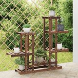 vidaXL Stojalo za rastline 95x25x96 cm trden les jelke Cene