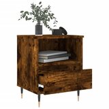  Noćni ormarić boja hrasta 40 x 35 x 50 cm od konstruiranog drva | shoptok.hr