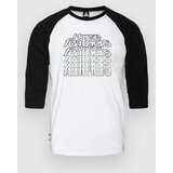 Horsefeathers Rollin Raglan Majica z dolgimi rokavi white / black | Shoptok.si
