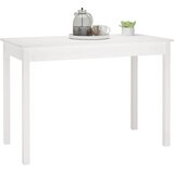  Blagovaonski stol bijeli 110 x 55 x 75 cm od masivne borovine | shoptok.hr