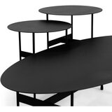 Spinder Design Črna kovinska mizica 39x120 cm Mira – | Shoptok.si