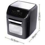 Huslog HUS1023 multifunkcionalna friteza na vroč zrak 12 L, 1800 W | Shoptok.si