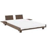 Karup Design Smeđi bračni krevet od masivnog bora s podnicom 140x200 cm Social – | shoptok.hr