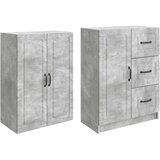  Set ormara 2 kom. Betonska siva Konstruirano drvo | shoptok.hr