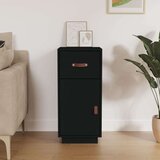  Komoda crna 34 x 40 x 75 cm od masivne borovine | shoptok.hr
