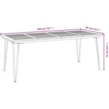  9-dijelni vrtni blagovaonski set od bagremovog drva i metala | shoptok.hr