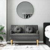  Klupa s jastucima tamnosiva 113 x 64,5 x 75,5 cm od tkanine | shoptok.hr