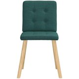  Jedilni stoli 6 kosov temno zeleno blago, (21822533) | Shoptok.si