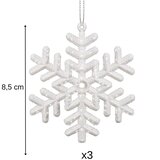  Set Ukrasa za Božićno Drvce - Zvjezdice 9,5 cm, 3 komada | shoptok.hr