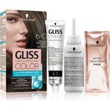 Schwarzkopf Gliss Color permanentna barva za lase odtenek 6-0 Natural Light Brown Cene