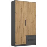 Rauch Möbel omara s klasičnimi vrati, siva, hrast artisan | Shoptok.si
