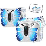 INF Kompatibilno ohišje Butterfly TPU za Apple AirPods 4 - odporen na praske Blue, (5000090509) | Shoptok.si