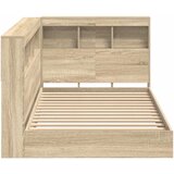  Krevet s policama sonoma hrast 100 x 200 cm Konstruirano drvo | Shoptok.si