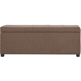 vidaXL klop s prostorom za shranjevanje 116 cm rjav poliester, (20772351) | Shoptok.si