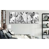  Slika - Rose Composition (5 Parts) Narrow Black and White 200x80 | shoptok.hr