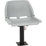 vidaXL Zložljiv sedež za čoln 4 kosi brez blazine siv 48x51x41 cm | Shoptok.si