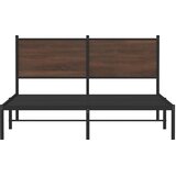 Metalni okvir kreveta bez madraca smeđa boja hrasta 137x190 cm | shoptok.hr