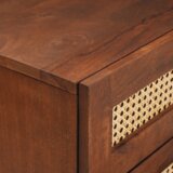 vidaXL Posteljne mize Rjava Bambus in trdna mango les | Shoptok.si