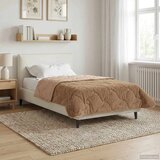  Poletna odeja Taupe 140 x 220 cm Mikrofibra in Teddy flis, (5000284378) | Shoptok.si