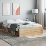 vidaXL Posteljni okvir sonoma hrast 120x190 cm | Shoptok.si