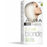 Aura set za trajno bojenje kose forever blonde 9C icy blonde Cene