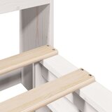 vidaXL Knjižna postelja brez vzmetnice bela 90x190 cm trden les | Shoptok.si