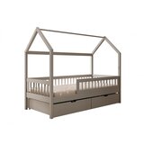 ADRK Otroka postelja hika Galicja z vzmetnico 140x70 cm - SIVA | Shoptok.si