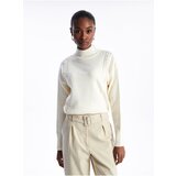 LC Waikiki Half Turtleneck Self Patterned Long Sleeve Oversize Women's Knitwear Sweater | ePonuda.com