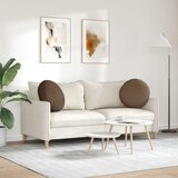  Jastučići za sjedenje 2 pcs Smeđa Ø50 x 19 cm tkanina | Eponuda.ba