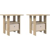  Noćni ormarić s ladicama 2 pcs Sonoma hrast 41 x 40 x 45 cm | shoptok.hr