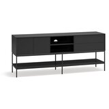 Teulat Črna TV omarica 175x74x45 cm Platt – | Shoptok.si