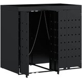  Skladištenje kanti za 2 kante Crna 136 x 77,5 x 121,5 cm | shoptok.hr