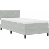  s opruga kutije Svijetlo siva 90 x 200 cm Baršun | shoptok.hr