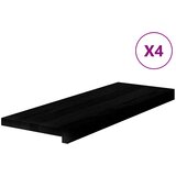  Gazišta stepenice 4 kom tamnosmeđi 70x30x2 cm masivna hrast | shoptok.hr