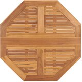  Sklopivi vrtni blagovaonski stol 90x90x75 cm masivna tikovina Smeđa | shoptok.hr