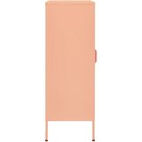 Ormarić za pohranu ružičasti 80 x 35 x 101,5 cm čelični | shoptok.hr