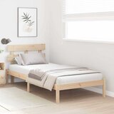  Krevetna konstrukcija Smeđa 90 x 200 cm Čvrsto borovo drvo | Eponuda.com